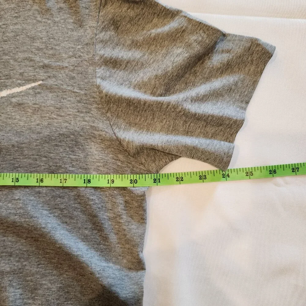 Men's Nike Gray Logo T-Shirt, Size Large